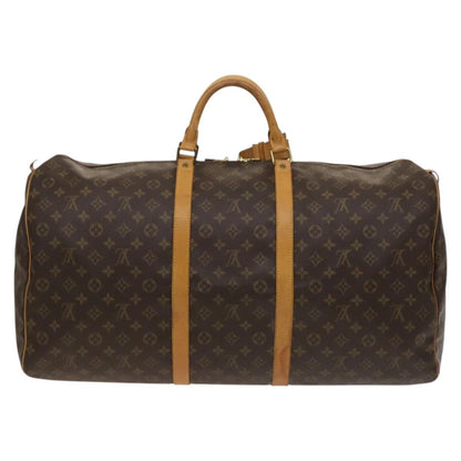 Louis Vuitton Keepall Bag Monogram Canvas, BROWN, CANVAS, Travel bag