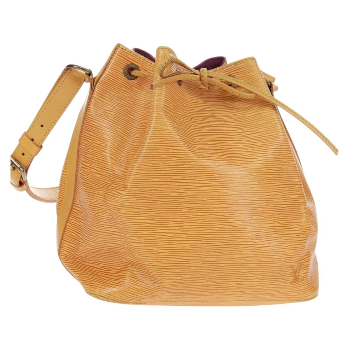 Louis Vuitton Petit Noe Handbag Epi Leather, YELLOW, LEATHER, Shoulder bag