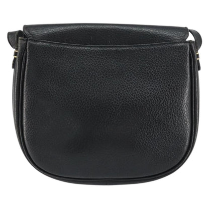 Burberry Vintage Shoulder Bag Leather, BLACK, LEATHER, Shoulder bag