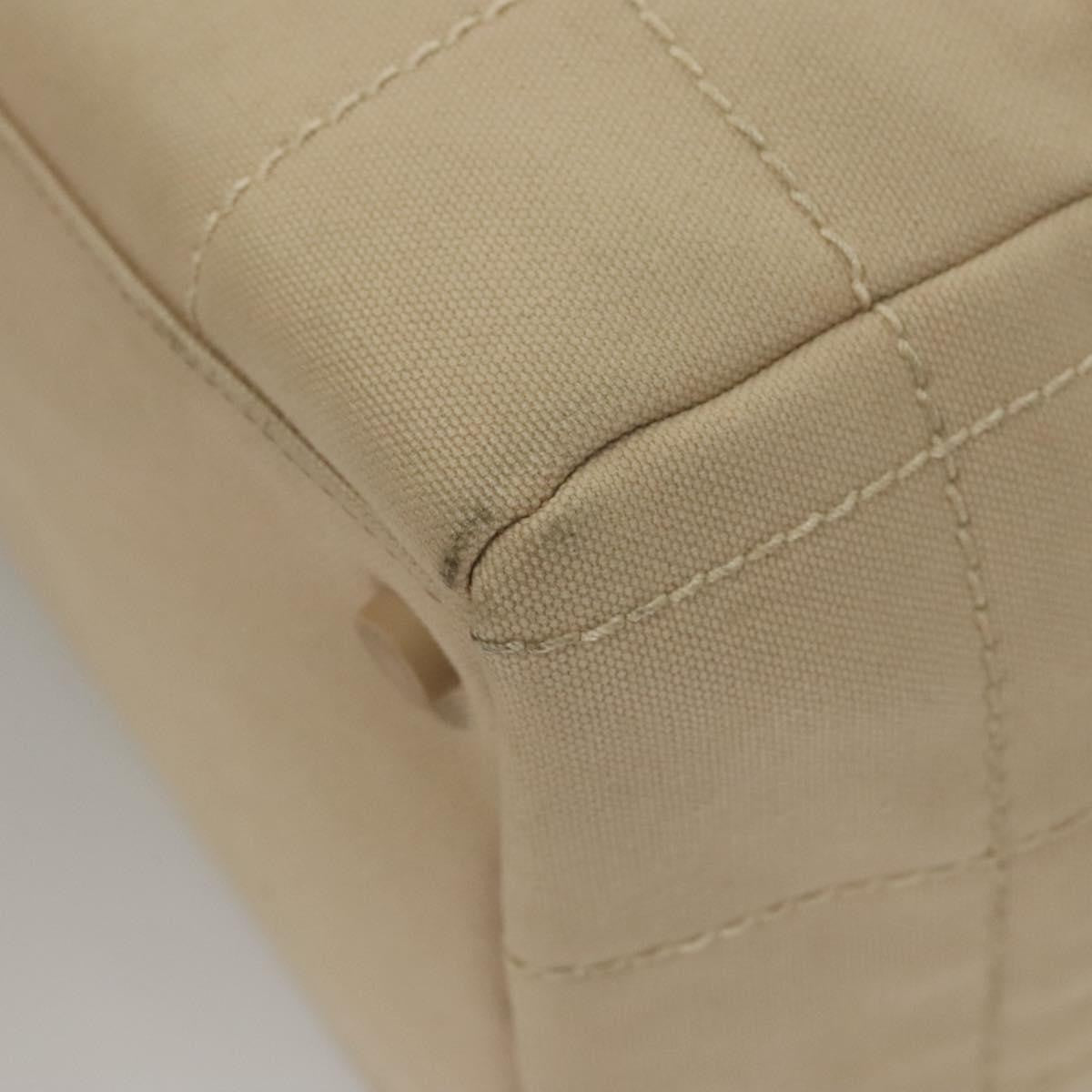 Chanel Chocolate Bar CC Bowler Bag Canvas, BEIGE, CANVAS, Handbag