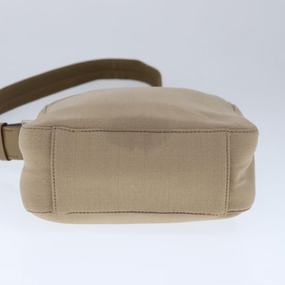 Prada Vintage Shoulder Bag Canvas, BEIGE, CANVAS, Shoulder bag