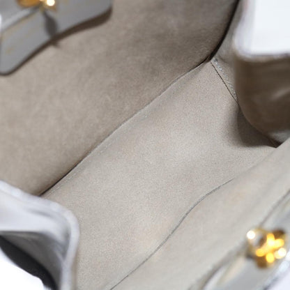 Salvatore Ferragamo Shopper Tote Patent Leather, GRAY, PATENT_LEATHER, Tote bag