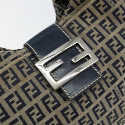 Fendi Vintage Hobo Zucchino Canvas, NAVY, CANVAS, Shoulder bag