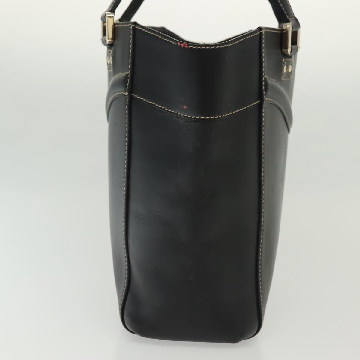 Gucci Tote Bag Leather, BLACK, LEATHER, Tote bag