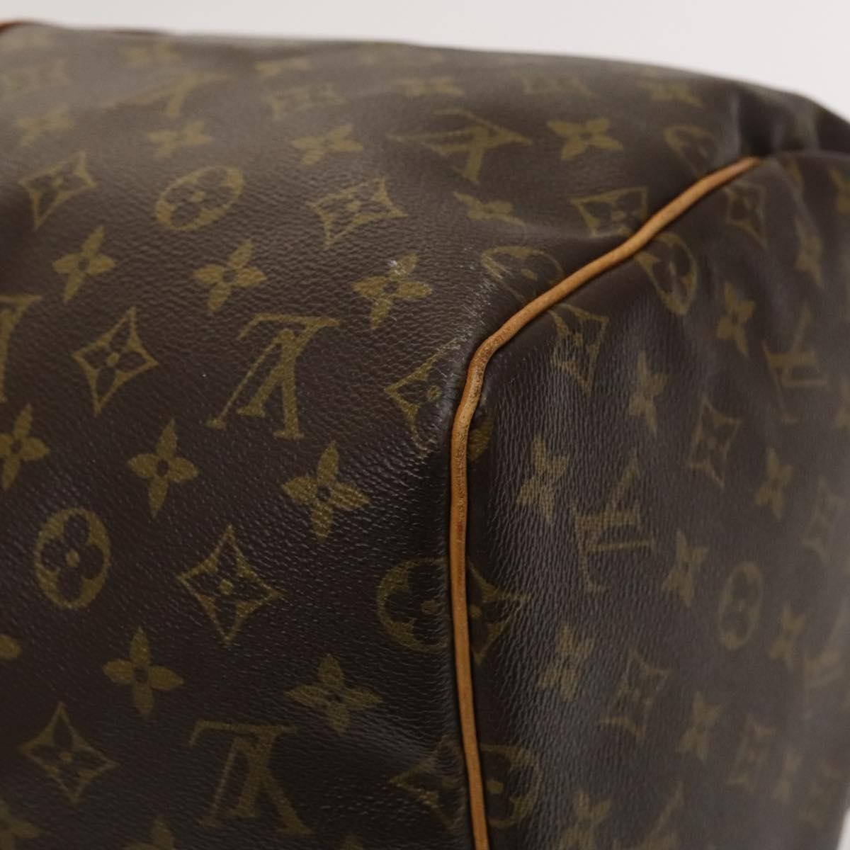 Louis Vuitton Keepall Bag Monogram Canvas, BROWN, CANVAS, Travel bag