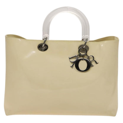 Christian Dior Vintage Lady Dior Patent Patent leather, BEIGE, PATENT_LEATHER, Handbag