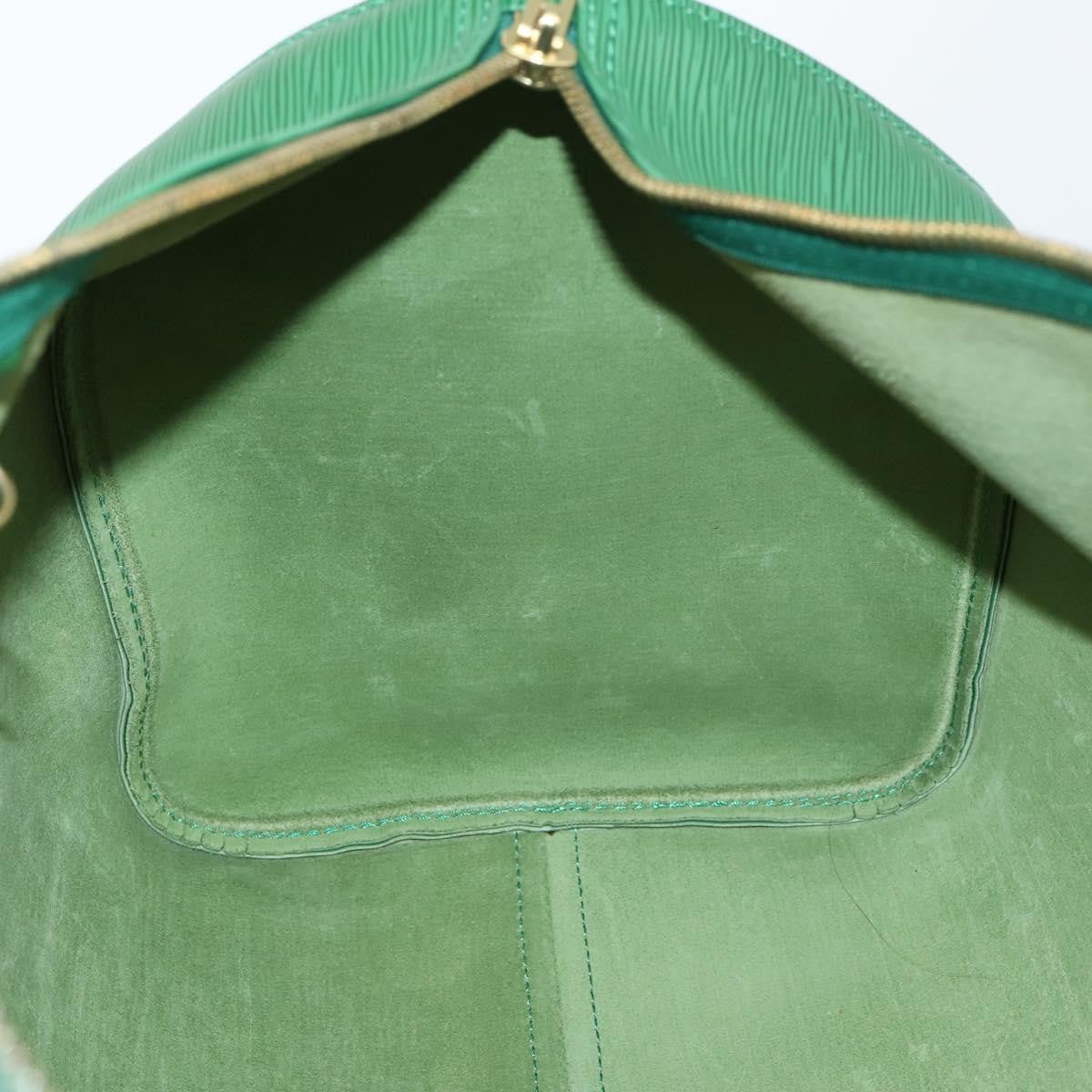 Louis Vuitton Keepall Bag Epi Leather, GREEN, LEATHER, Travel bag