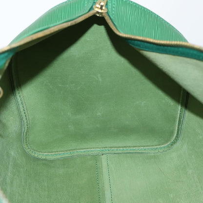Louis Vuitton Keepall Bag Epi Leather, GREEN, LEATHER, Travel bag