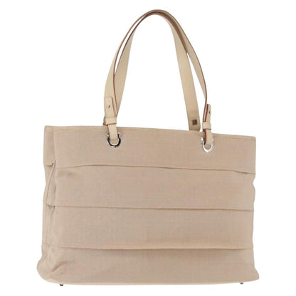 Salvatore Ferragamo Gancini handbag Nylon, BEIGE, NYLON, Handbag
