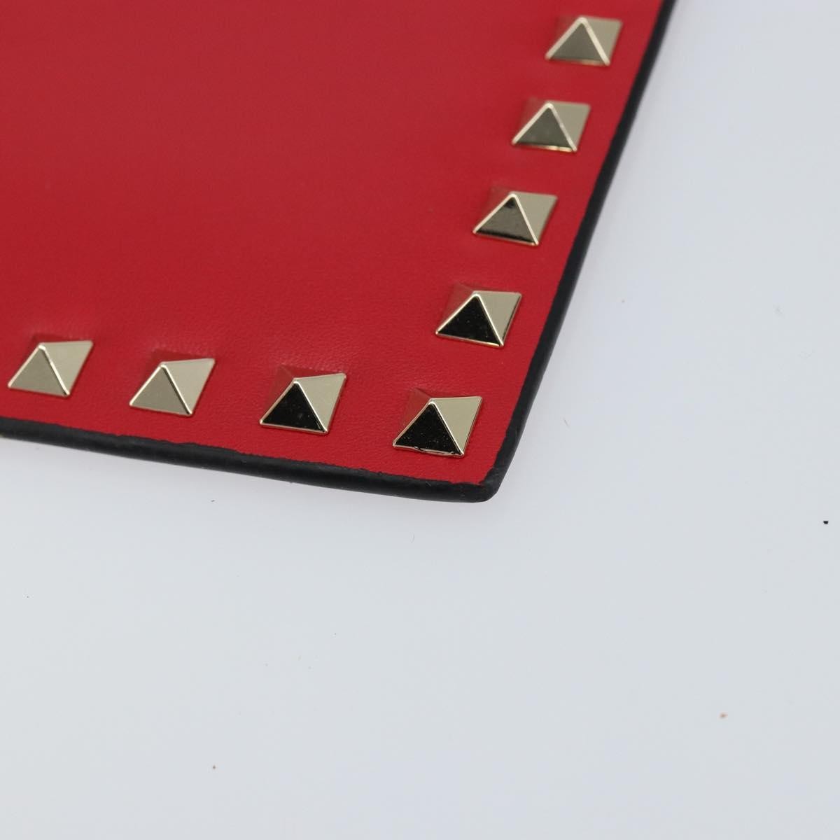 Valentino Garavani Rockstud Pouch Leather, PINK, LEATHER, Clutche & pouche