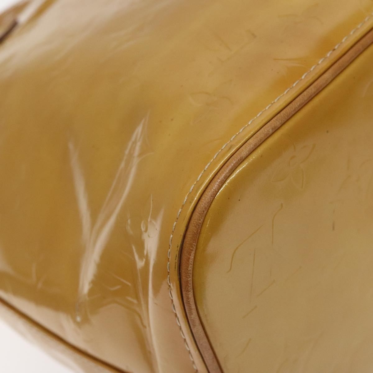 Louis Vuitton Houston Handbag Monogram Vernis, BEIGE, PATENT_LEATHER, Handbag