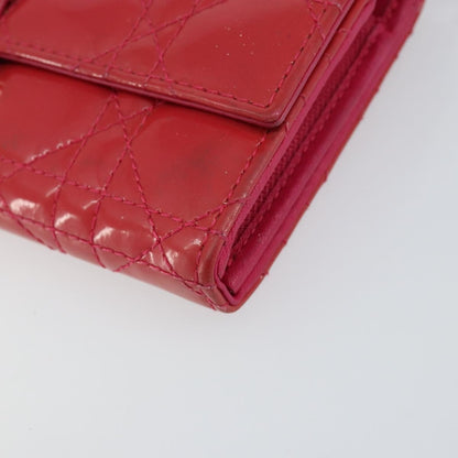 Christian Dior New Lock Pouch Cannage Quilt Patent, PINK, PATENT_LEATHER, Clutche & pouche