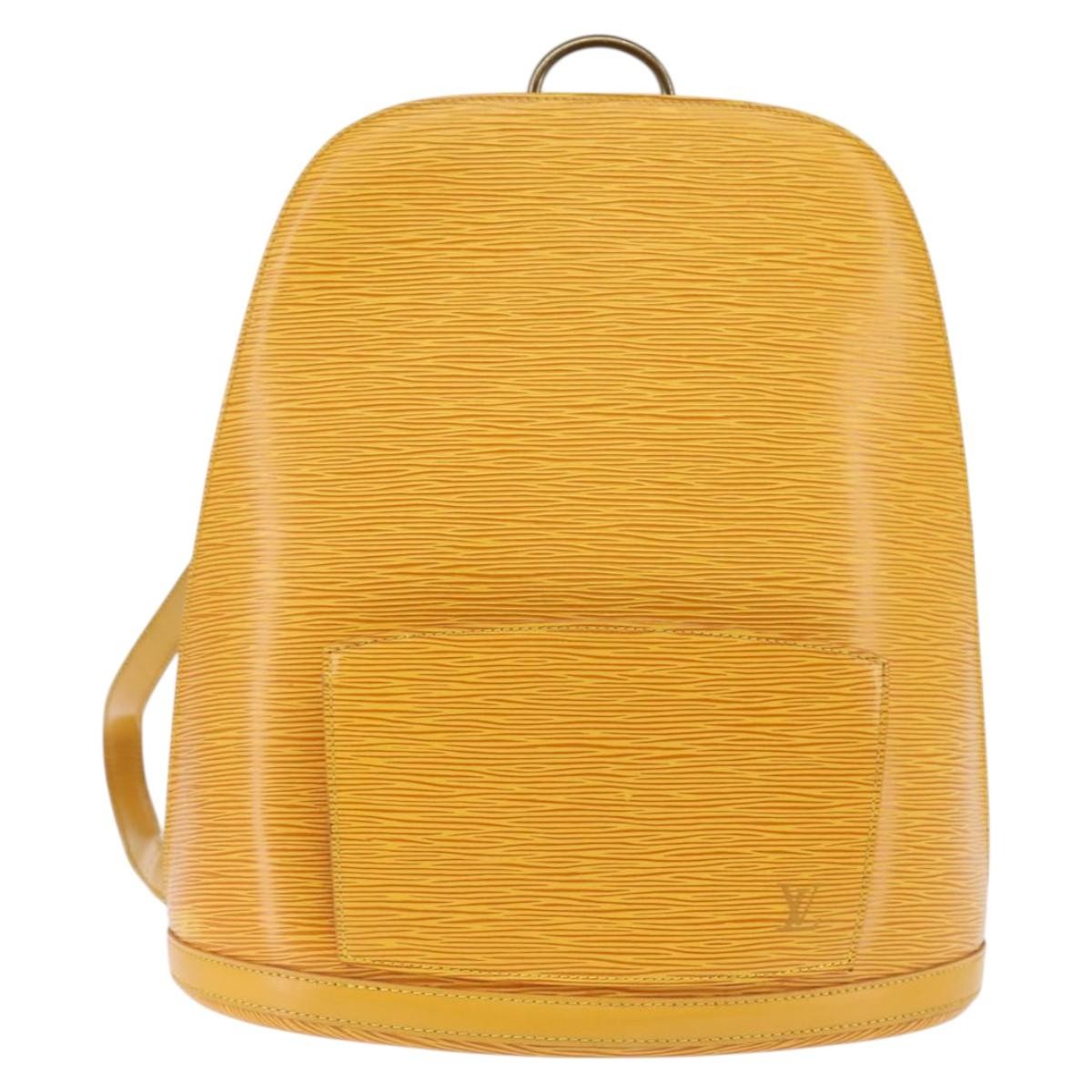 Louis Vuitton Gobelins Backpack Epi Leather, YELLOW, LEATHER, Backpack