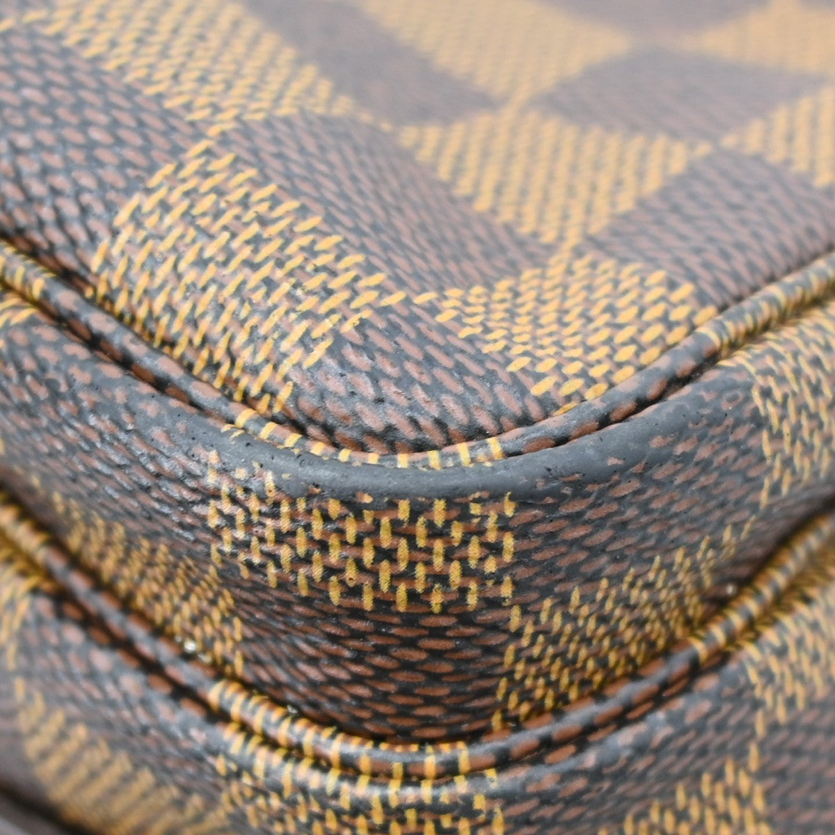 Louis Vuitton Naviglio Handbag Damier, Brown, Canvas, Shoulder Bag