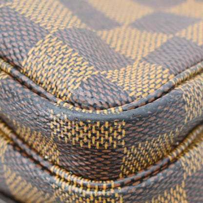 Louis Vuitton Naviglio Handbag Damier, Brown, Canvas, Shoulder Bag