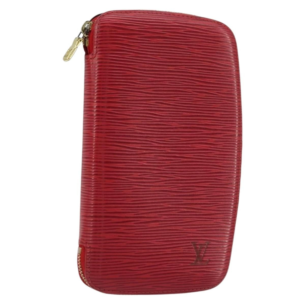 Louis Vuitton Geode Organizer Wallet Epi Leather, Red, Leather, Wallet
