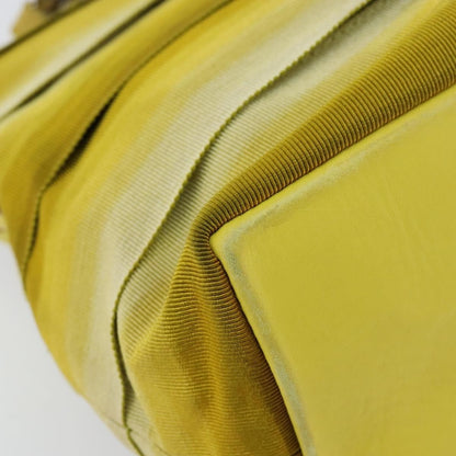 Salvatore Ferragamo Vala tote Canvas, YELLOW, CANVAS, Tote bag