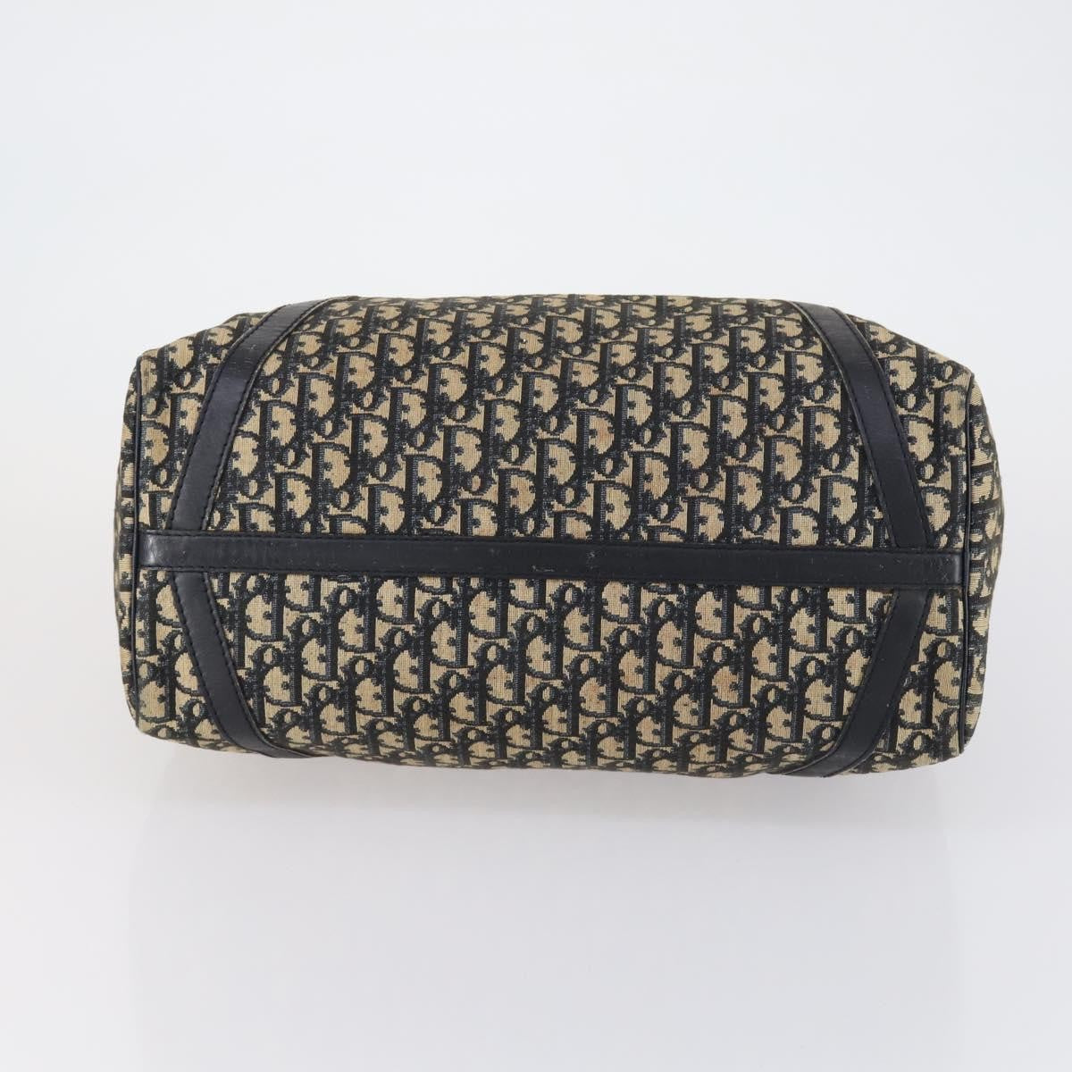 Christian Dior Vintage Trotter Boston Bag Diorissimo Canvas, NAVY, CANVAS, Travel bag