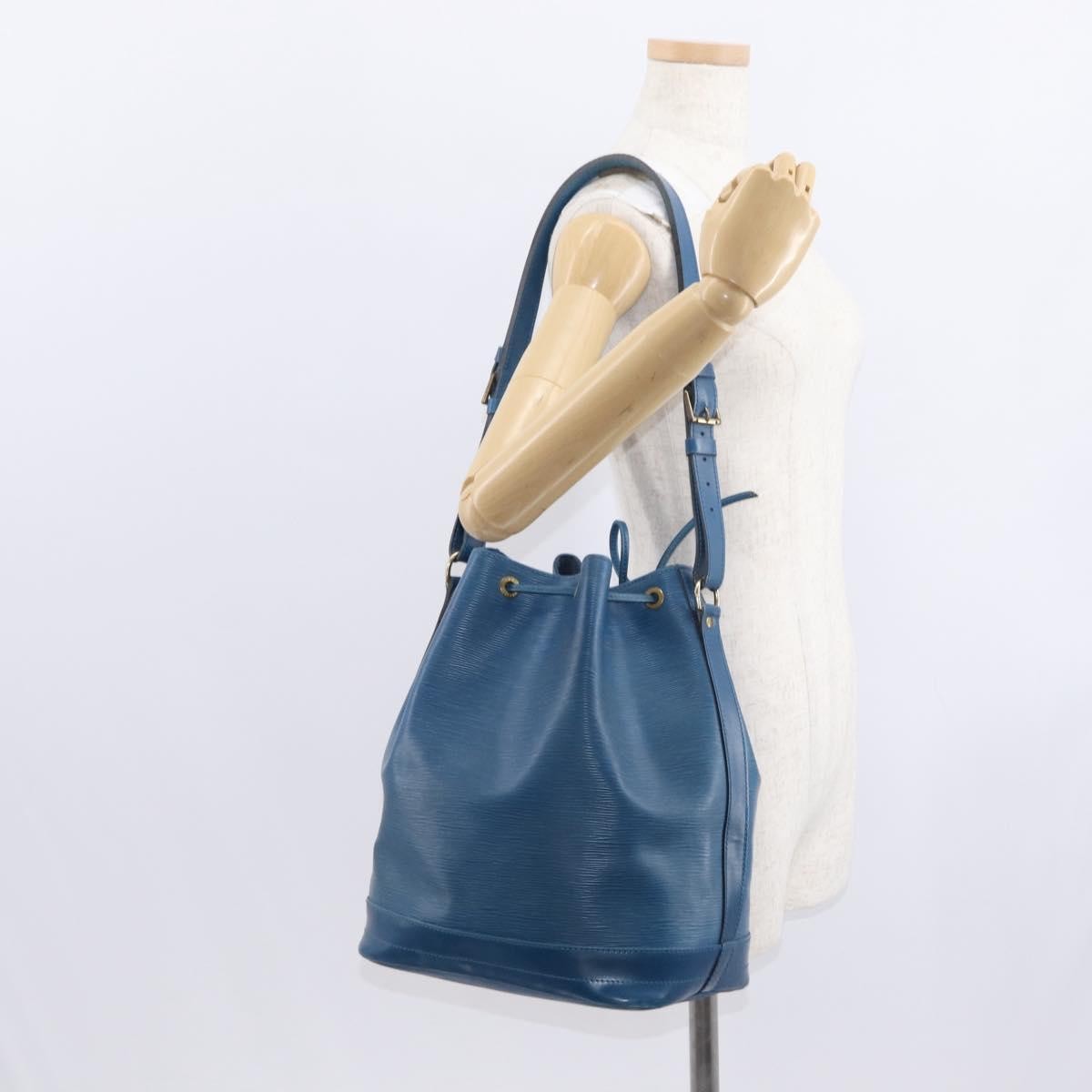 Louis Vuitton Petit Noe NM Handbag Epi Leather, BLUE, LEATHER, Shoulder bag