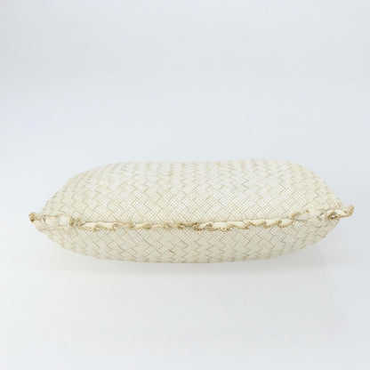 Bottega Veneta Veneta Hobo Perforated Intrecciato Nappa, WHITE, LEATHER, Handbag