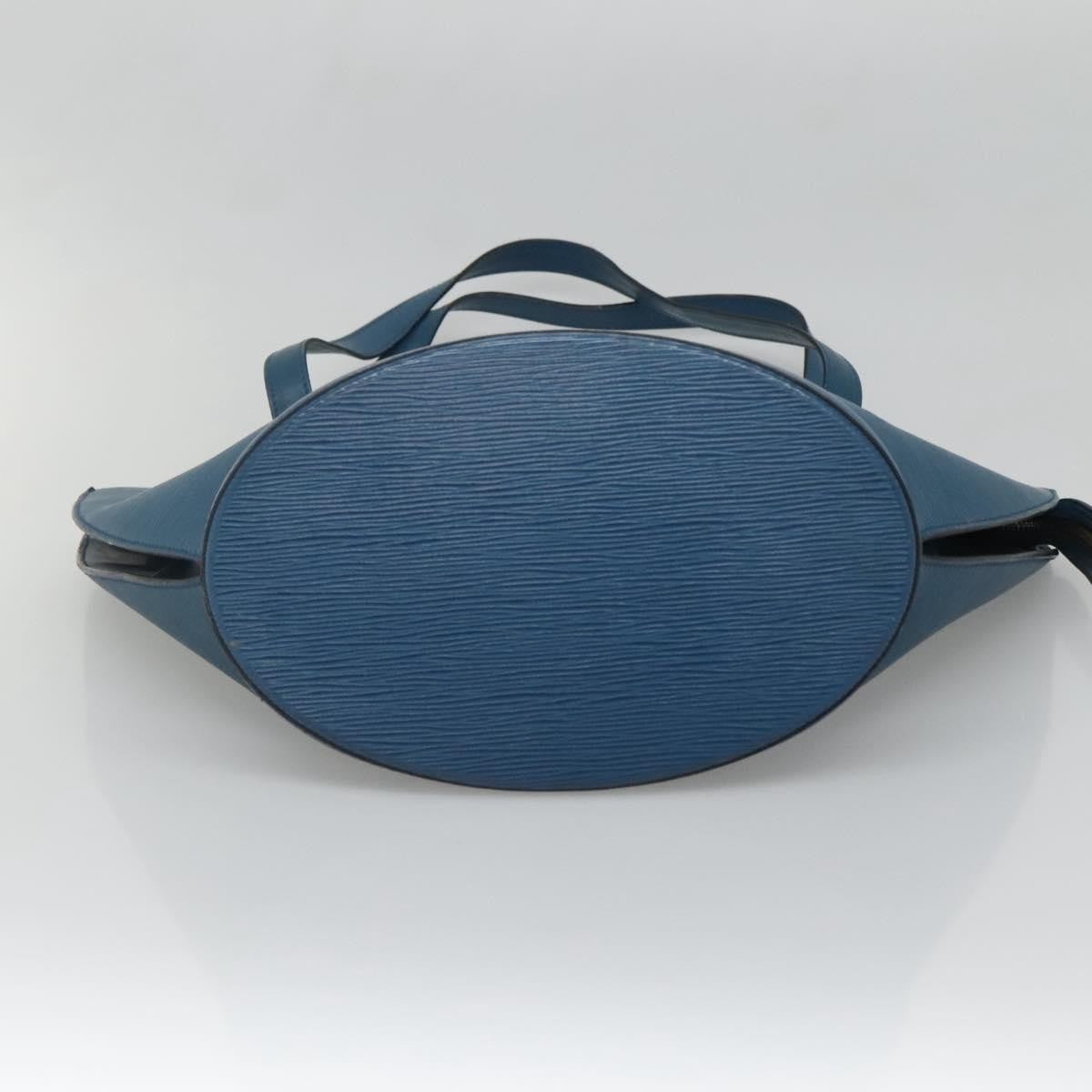 Louis Vuitton Saint Jacques Handbag Epi Leather, BLUE, LEATHER, Handbag
