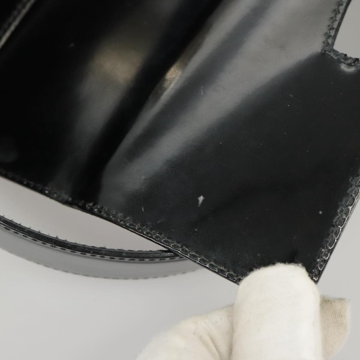 Salvatore Ferragamo Gancini handbag Leather, BLACK, LEATHER, Handbag