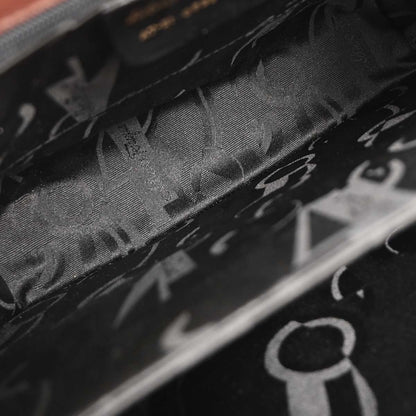 Salvatore Ferragamo Gancini Convertible Top Handle Bag Leather, BROWN, LEATHER, Handbag