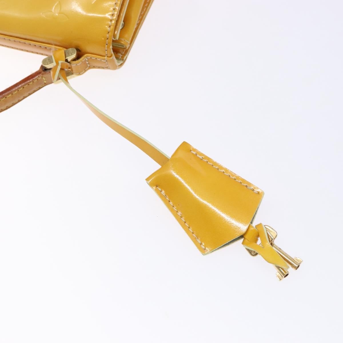 Louis Vuitton Spring Street Handbag Monogram Vernis, YELLOW, PATENT_LEATHER, Handbag