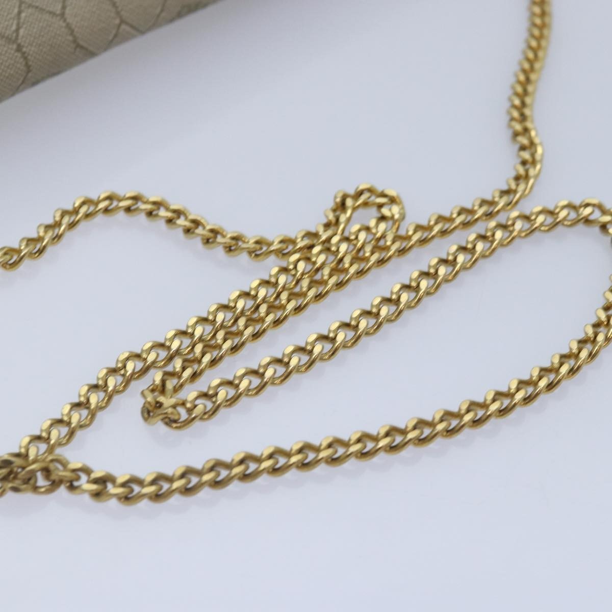 Christian Dior Vintage Honeycomb chain Canvas, BEIGE, PVC, Shoulder bag