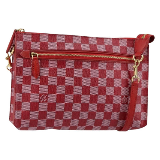 Louis Vuitton Modul Handbag Damier Couleurs, RED, CANVAS, Clutche & pouche