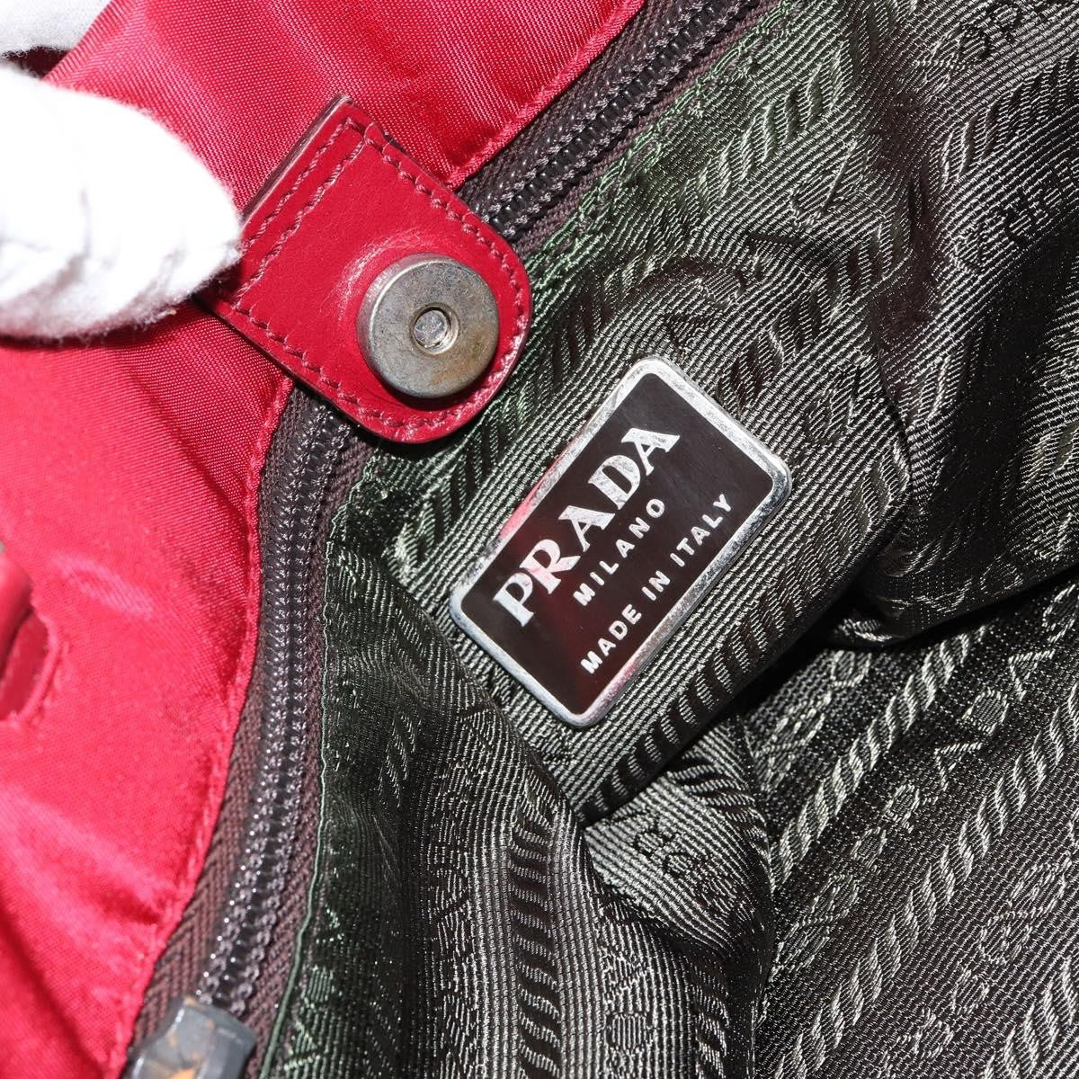 Prada Vintage Tote Tessuto, RED, NYLON, Tote bag