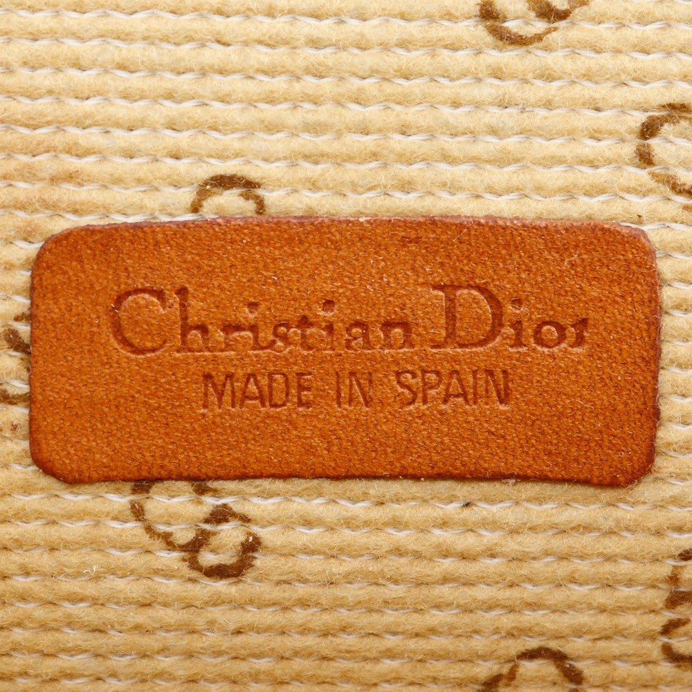 Christian Dior CD logo novelty pouch PVC, ECRU, PVC, Clutche & pouche