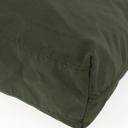 Prada Open Tote Tessuto, KHAKI, NYLON, Tote bag