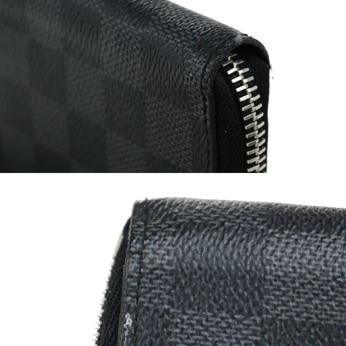 Louis Vuitton Zippy wallet vertical Damier Graphite, BLACK, LEATHER, Wallets