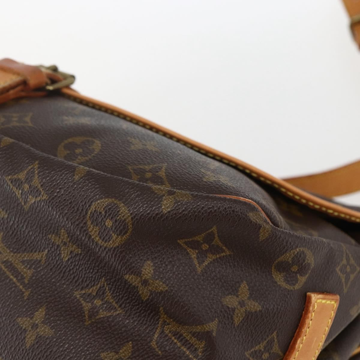 Louis Vuitton Saumur Handbag Monogram Canvas, BROWN, CANVAS, Shoulder bag