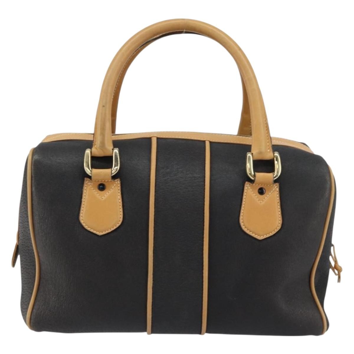 Gucci Vintage Boston Bag Leather, BLACK, LEATHER, Travel bag