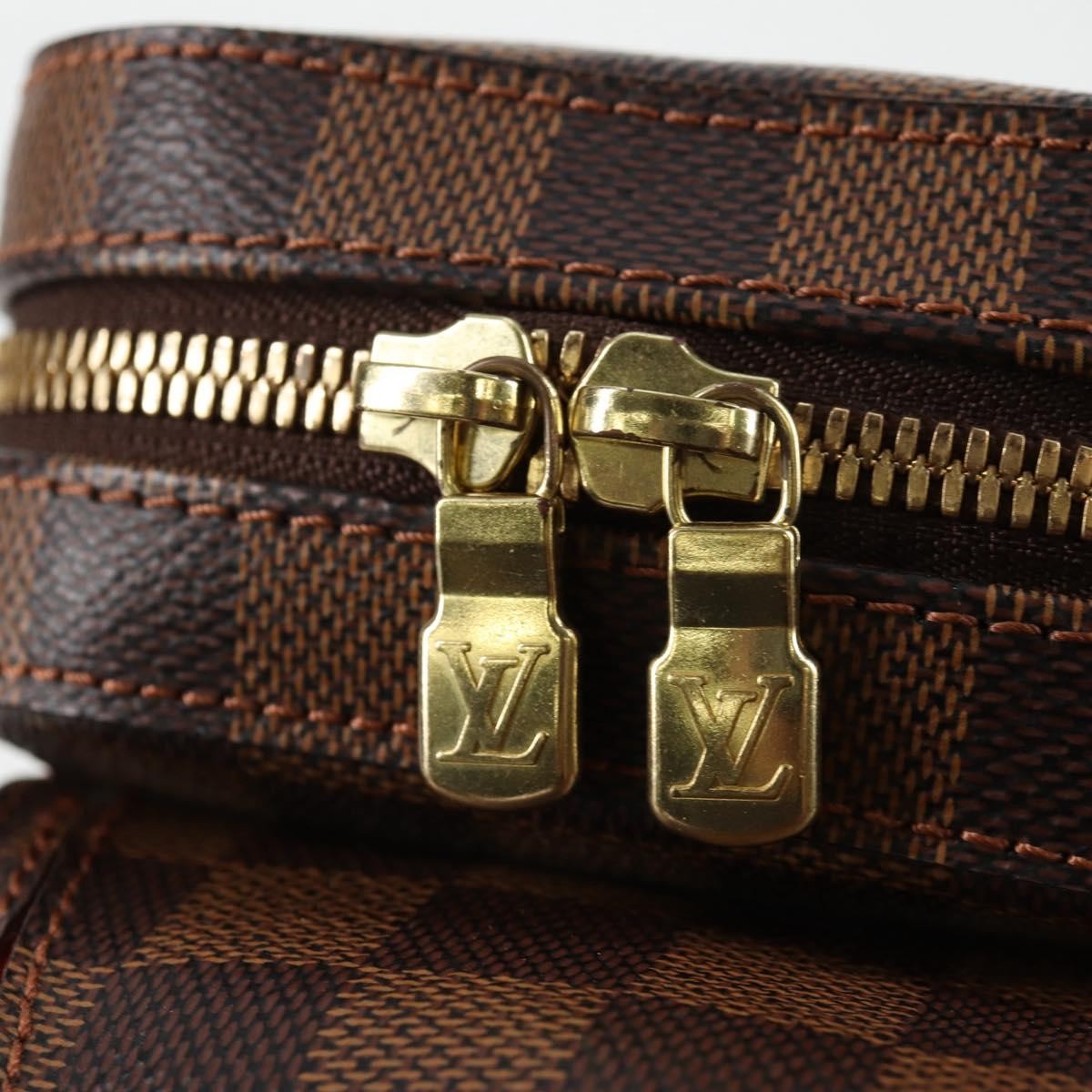Louis Vuitton Geronimos Waist Bag Damier, BROWN, CANVAS, Travel bag