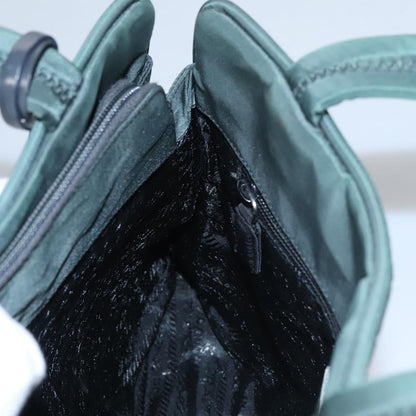 Prada Vintage Handbag Tessuto, GREEN, NYLON, Handbag