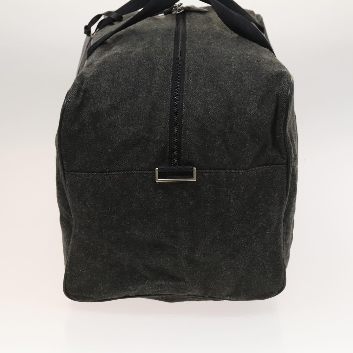 Prada Boston Bag Wool, GRAY, WOOL, Travel bag