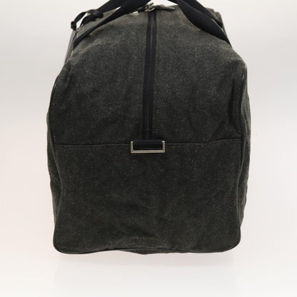 Prada Boston Bag Wool, GRAY, WOOL, Travel bag
