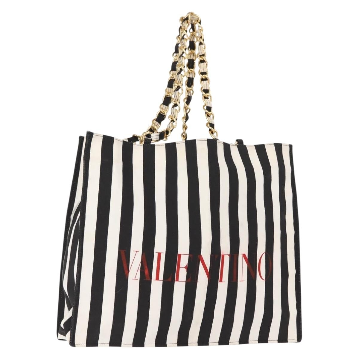 Valentino Garavani Vlogo tote bag Canvas, BLACK, CANVAS, Tote bag