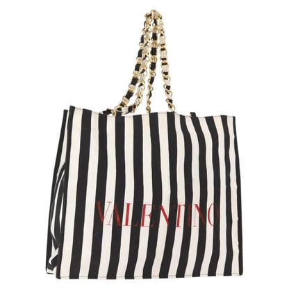 Valentino Garavani Vlogo tote bag Canvas, BLACK, CANVAS, Tote bag