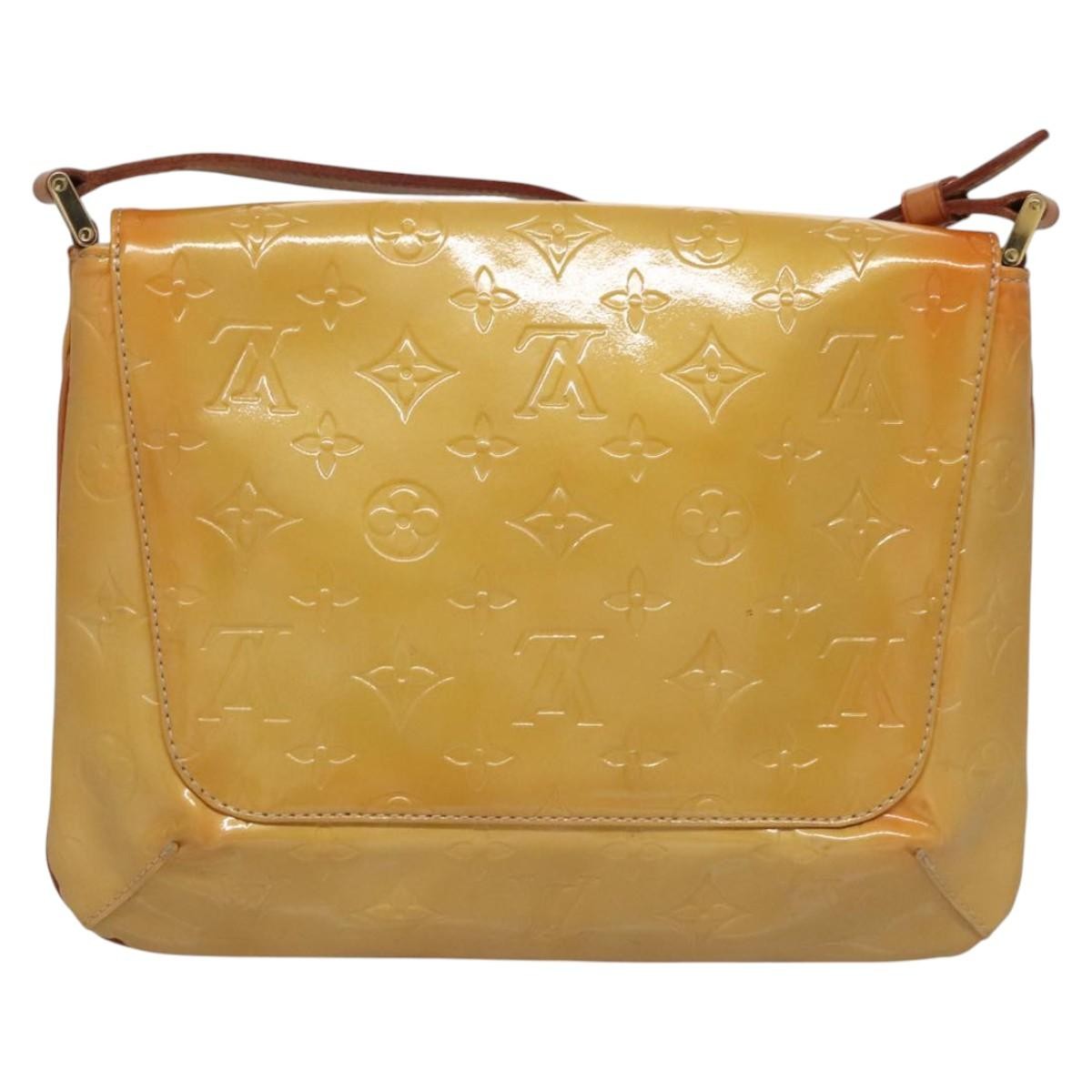 Louis Vuitton Thompson Street Handbag Monogram Vernis, BEIGE, PATENT_LEATHER, Handbag