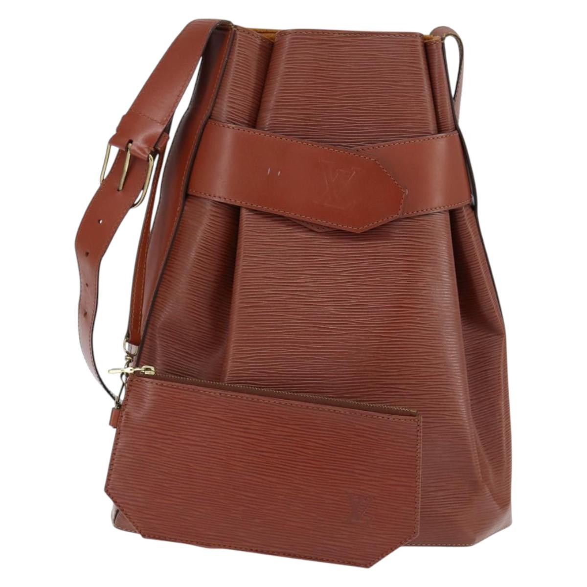 Louis Vuitton Vintage Sac d'Epaule Handbag Epi Leather, BROWN, LEATHER, Shoulder bag
