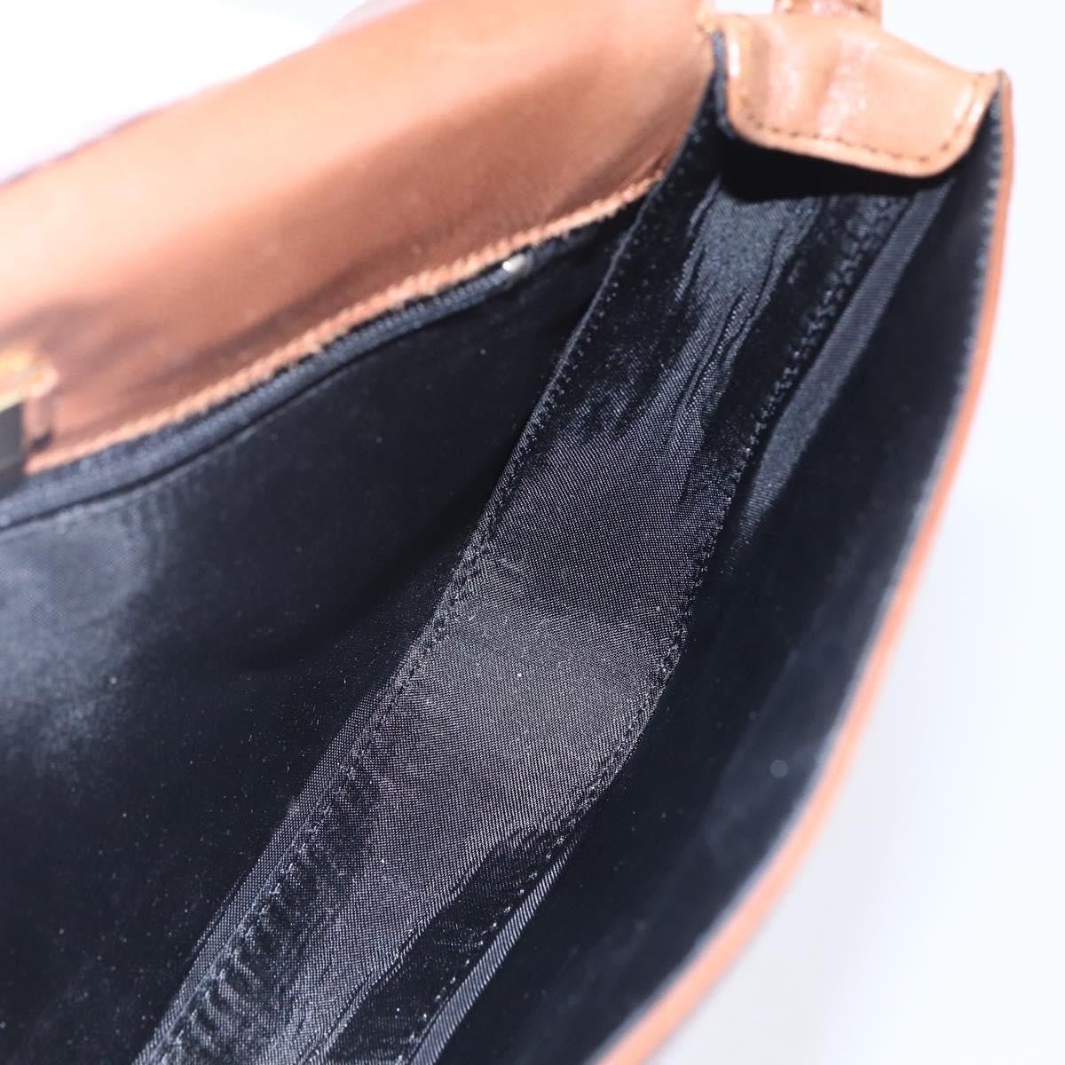 Loewe Flap Messenger Bag Leather, BROWN, LEATHER, Shoulder bag