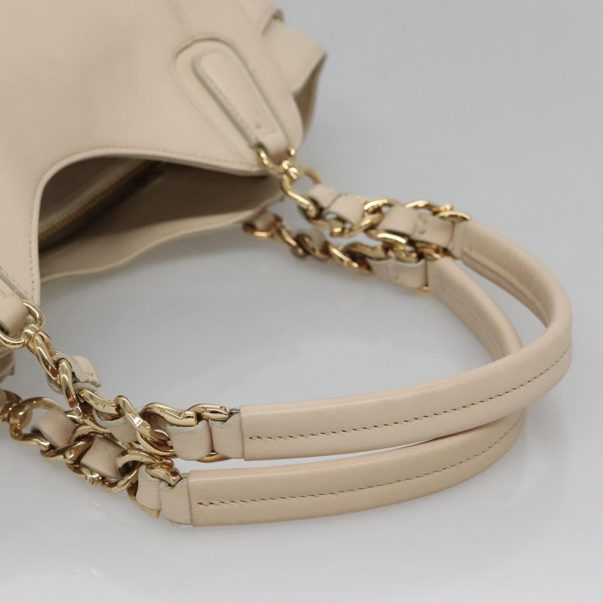 Salvatore Ferragamo Melinda Tote Leather, BEIGE, LEATHER, Tote bag