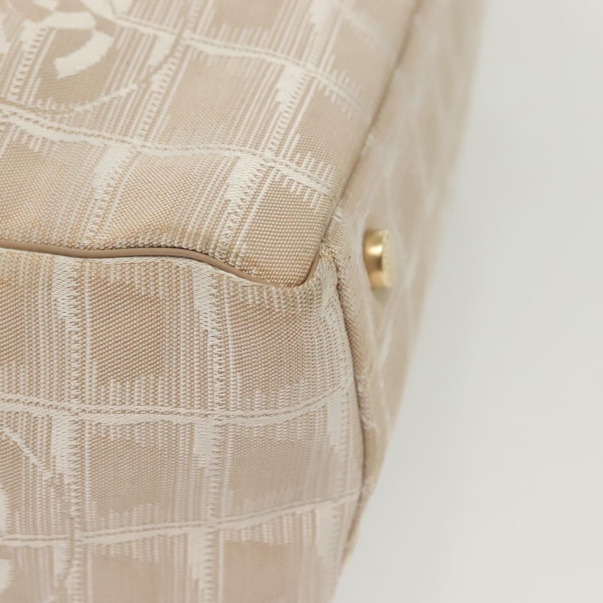 Chanel Travel Line Tote Nylon, BEIGE, NYLON, Tote bag