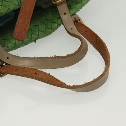 Bottega Veneta Intrecciato Leather, GREEN, LEATHER, Handbag
