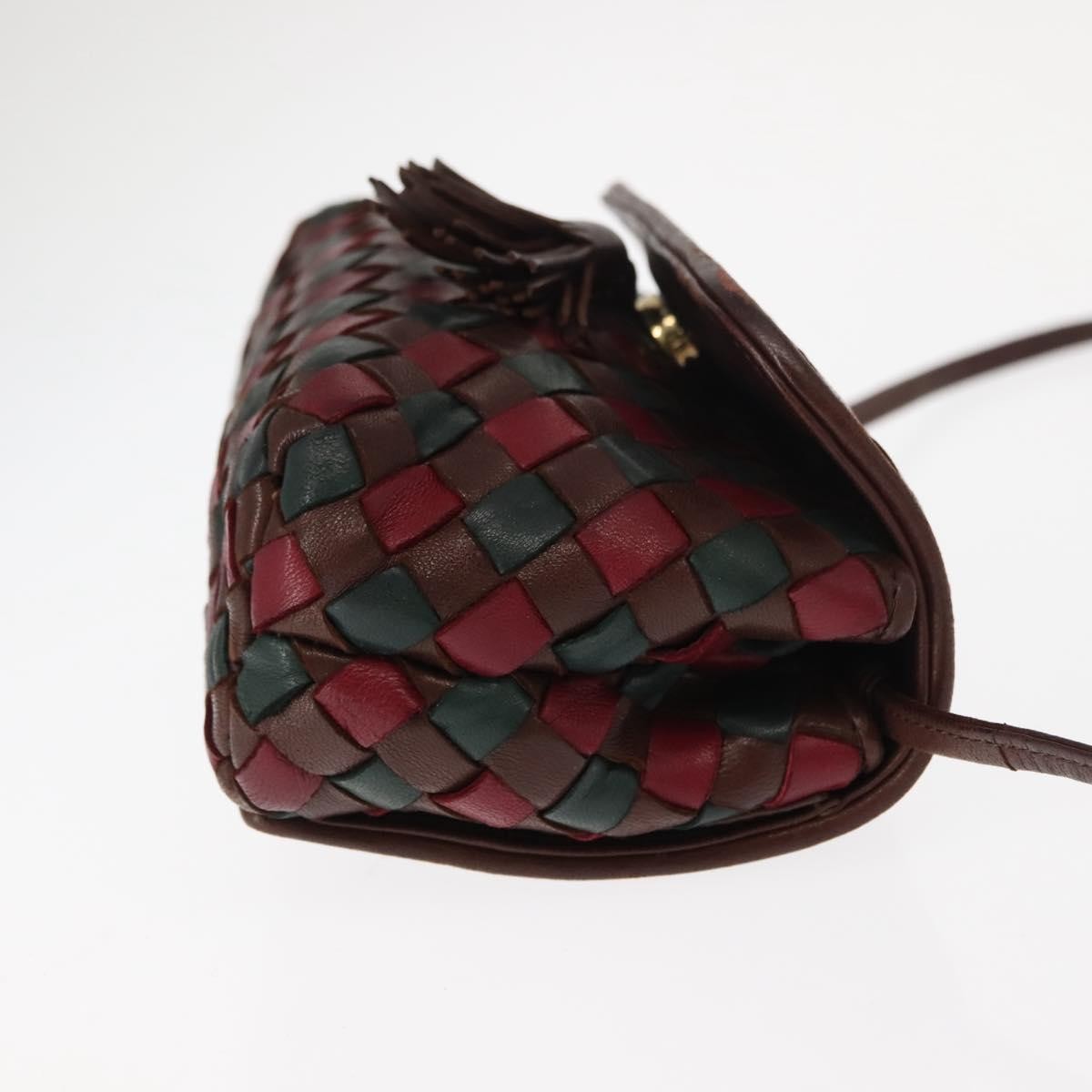 Bottega Veneta Intrecciato Clutch bag Calfskin, RED, LEATHER, Clutche & pouche
