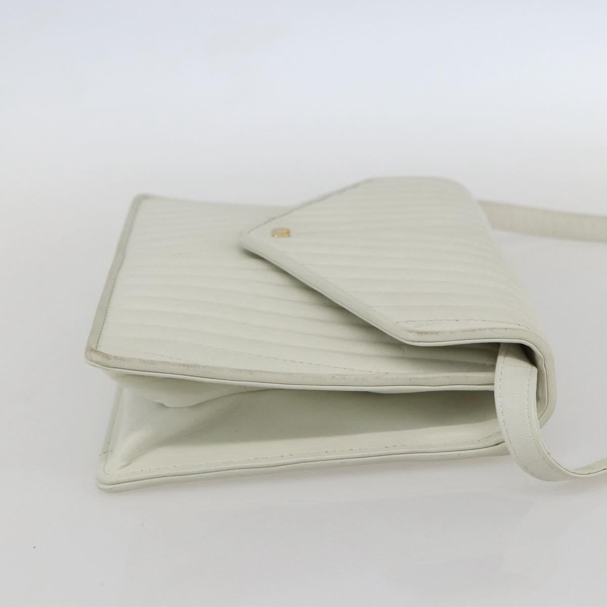 Valentino Garavani Vintage shoulder bag Leather, WHITE, LEATHER, Shoulder bag